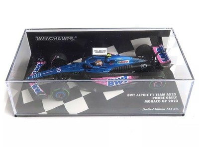 MINICHAMPS 1/43 BWT Alpine F1 A523 Pierre Gasly Monaco GP 2023 NEU