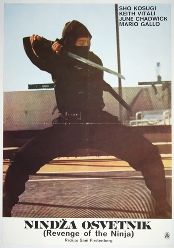 REVENGE OF THE NINJA Orig exYU movie poster 1983 SHÔ KOSUGI MARTIAL ARTS KUNG FU