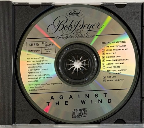 BOB SEGER and THE SILVER BULLET BAND Against The Wind CD 1980 JAPAN MADE RARE - Bild 4 von 6
