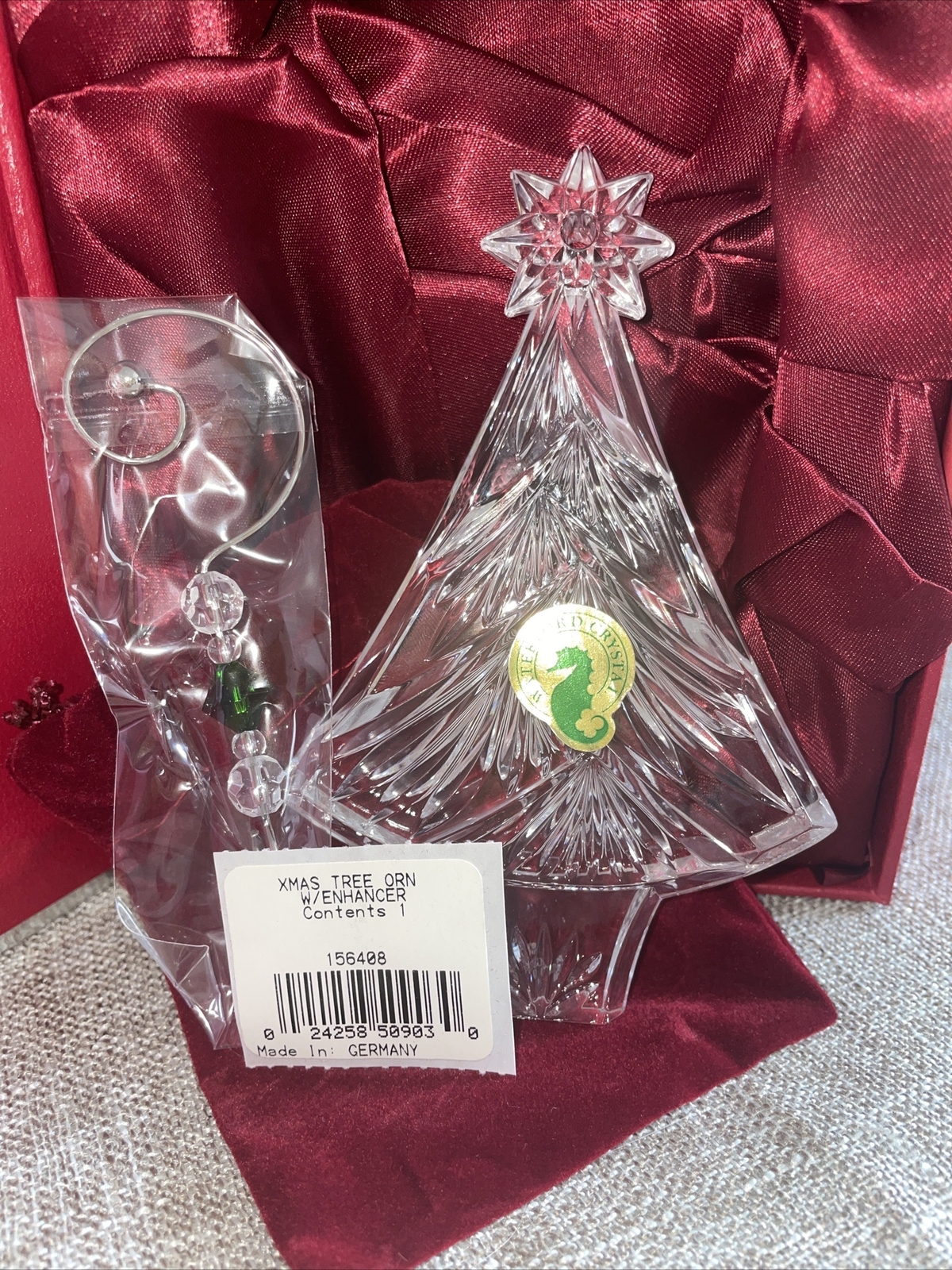 Waterford Crystal Christmas Tree Ornament original box eBay