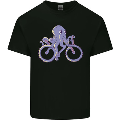 Ein Fahrrad Octopus Lustig Cyclist Fahrrad Kinder Maglietta Kinder