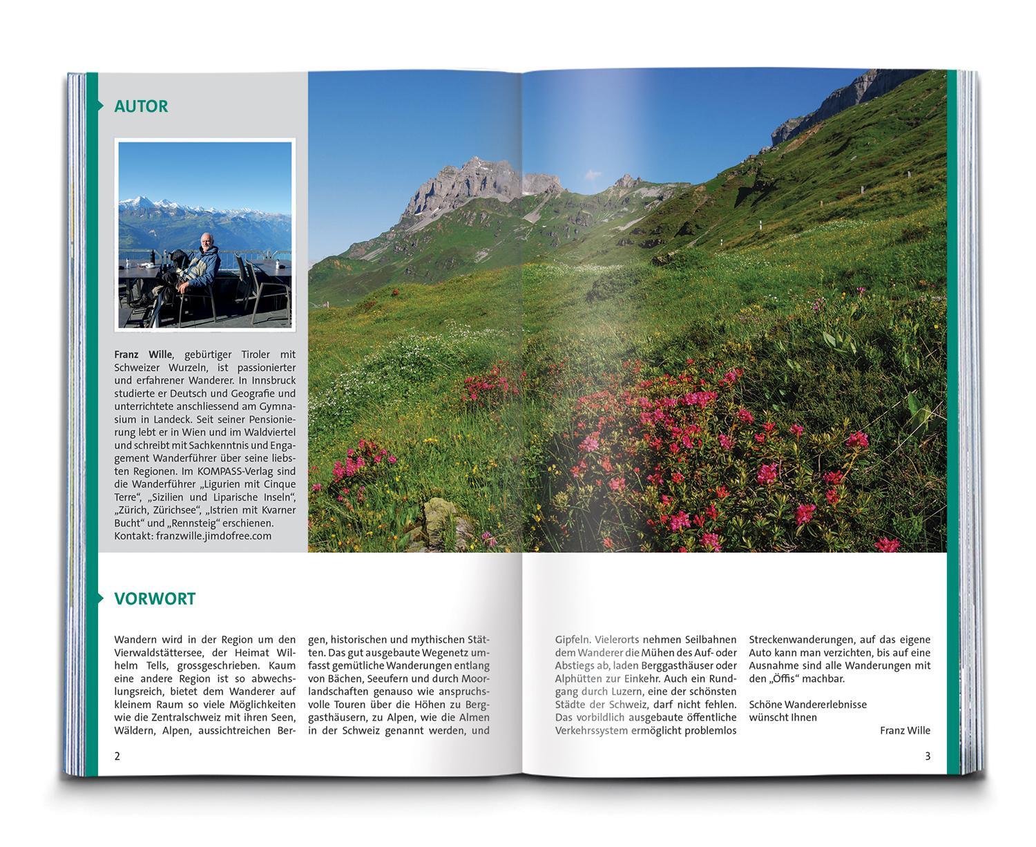 Thumbnail - Kompass Wanderführer Vierwaldstättersee, Gotthard, 55 Touren, Franz