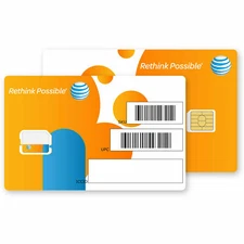 AT&T NANO CUT SIM CARD 3G/4G/5G LTE GO PHONE READY TO ACTIVATE ON AT&T 