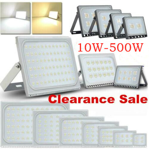 LED Flood Light 10W-500W SMD//PIR Motion Sensor Outdoor Floodlight Lamp IP65 110V