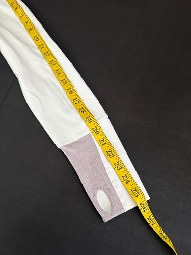 Lululemon Stride Hoodie Women’s Size 6 White Heather Full Zip Up Thumb Holes - Picture 12 of 15