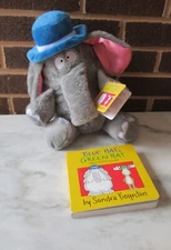 Kohl's Cares Elephant +Book -"Blue Hat, Green Hat, the oops Book"-Sandra Boynton