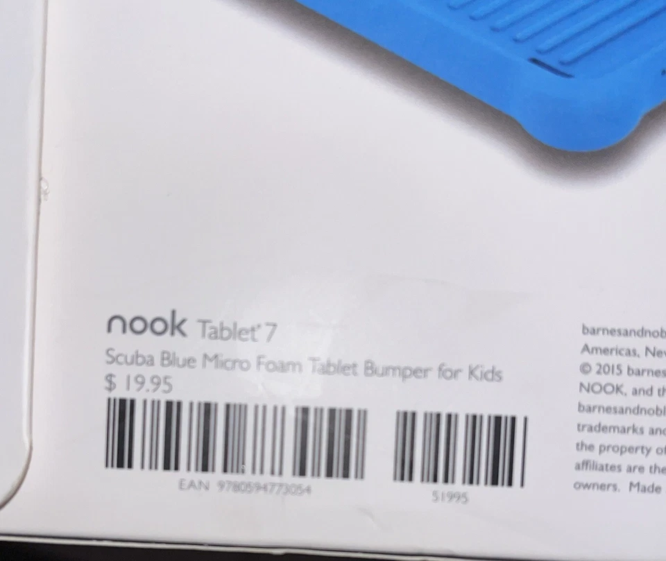 Nook Tablet Bumper for Kid Tablet 7"Scuba Blue Color New Cover + FREE SHIPPING! - Image 3 of 4