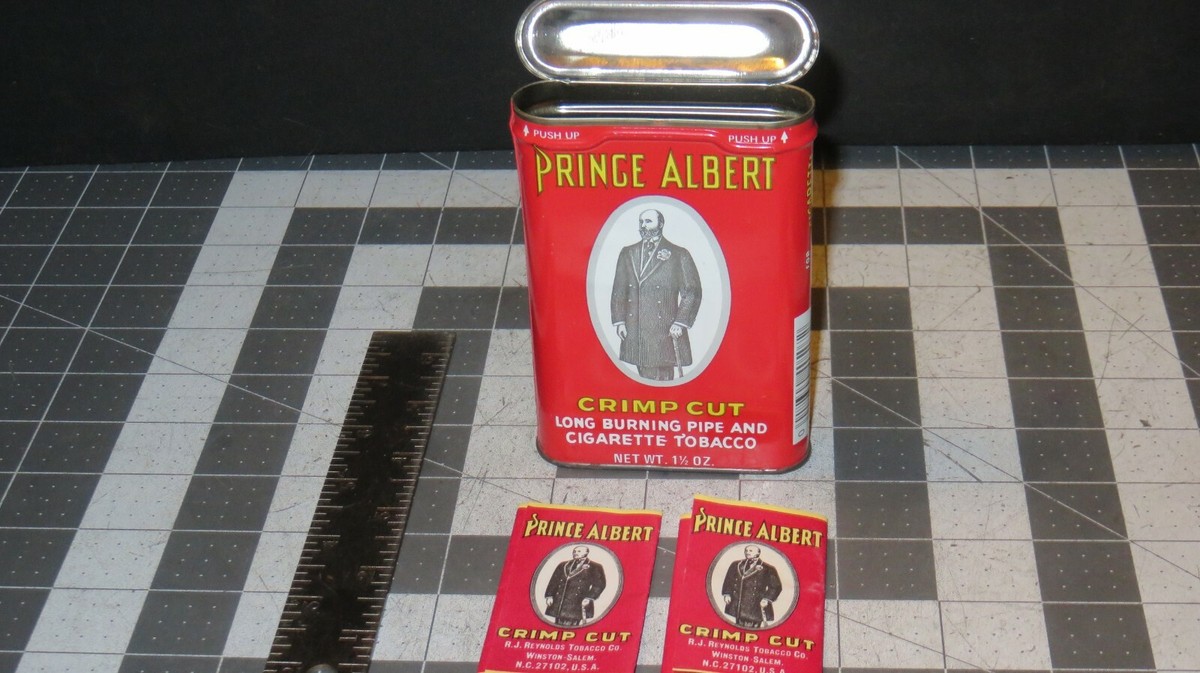 what are prince albert tobacco cans worth Tins (12) WITH BOX! Extremely Rare! Vintage Prince Albert Crimp Cut