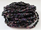 Extra Long Carnival Glass Seed Bead Necklace Multi Strand Torsade 31" — photo 4