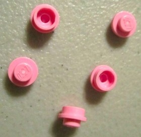 Lego 1x1 Round Pink Bricks (200 pieces) #4073