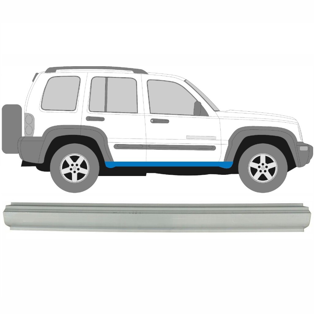 JEEP LIBERTY CHEROKEE KJ 2001-2008 SILL REPAIR PANEL ROCKER PANEL / RIGHT = LEFT