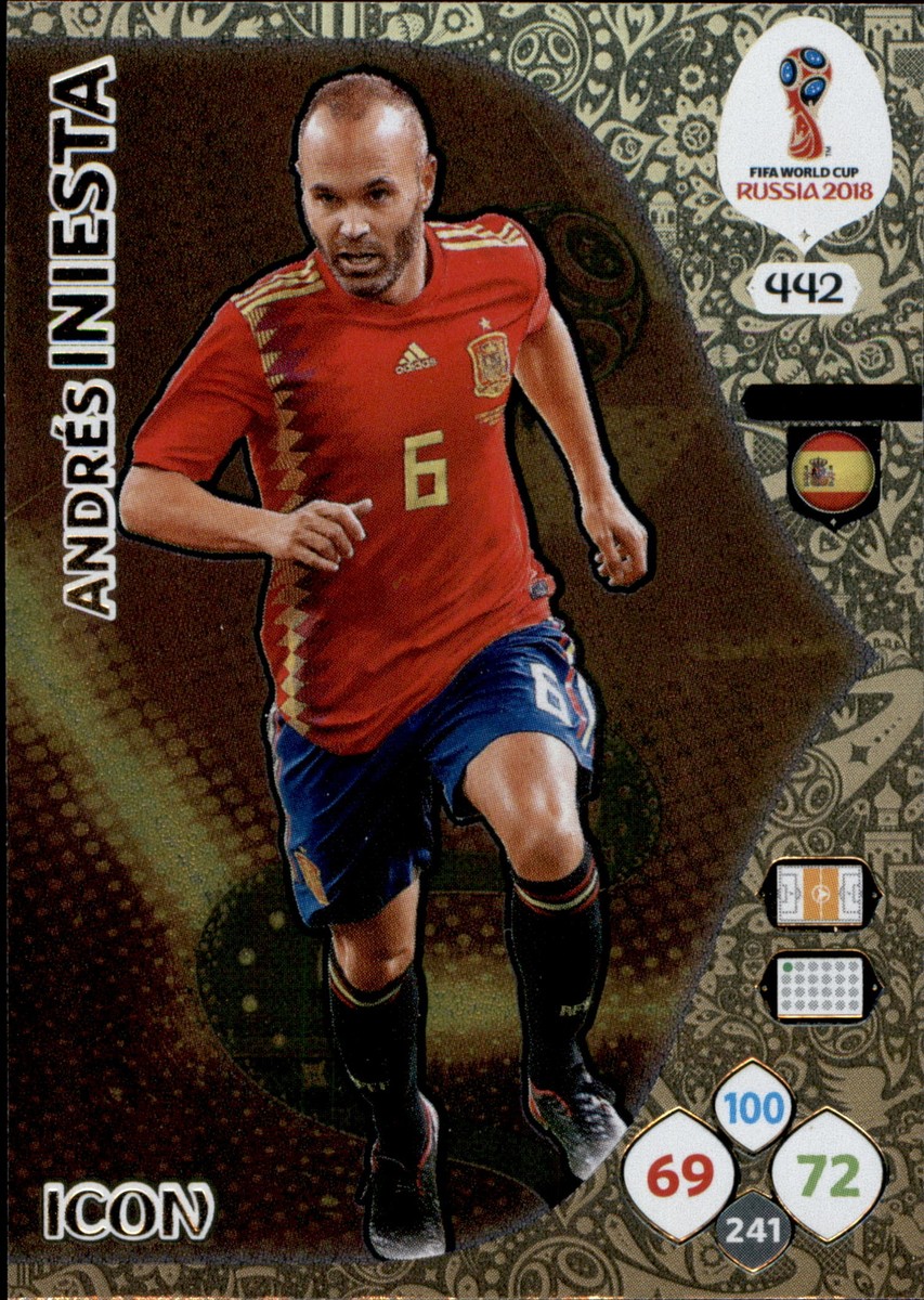 Panini WM World Cup Russia 2018 - Nr. 442 - Andres Iniesta - Icon
