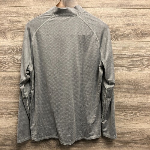 Top REI uomo XL stile jersey grigio 1/4" zip manica lunga - Foto 4 di 7