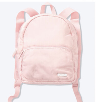 Victoria's Secret PINK Mini Backpack Chalk Rose Clay Ripstop Purse Travel  NEW