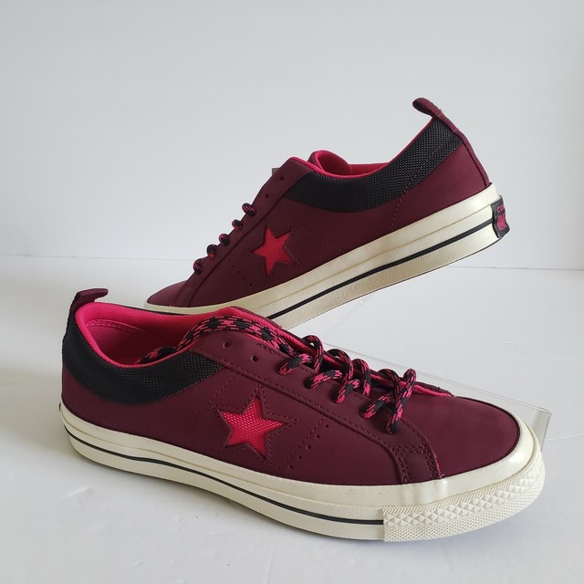 converse one star burgundy