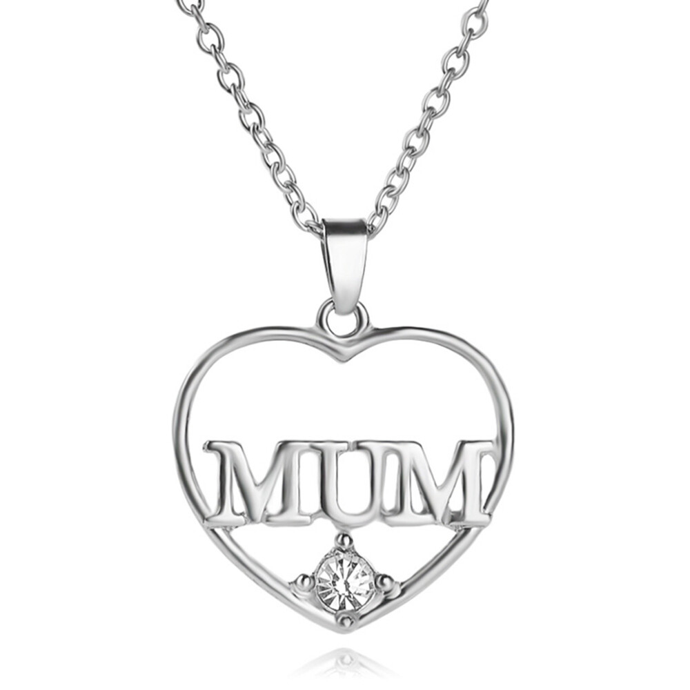 Mothers Birhthday Jewelry Mom Heart Necklace Mother's Birthday Gift