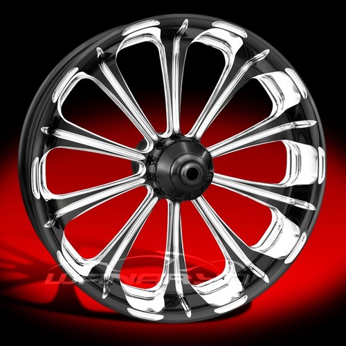 Performance Machine 21 x 3.5″ Revel Platinum Wheel Set Harley Touring Bagger PM - Picture 3 of 3