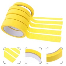 5 Rolls Automotive Refinish Masking Tape Auto Body Paint Tape Car Painter Tape