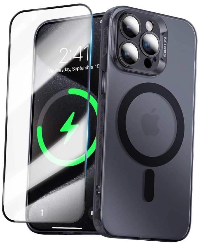TPU ShockGuard Pro iPhone 15 Case with a Free Screen iPhone 15 Pro Black-image