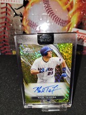 2024 Topps Chrome Black CBA-MTE Mark Teixeira Gold Mini Diamond # /50