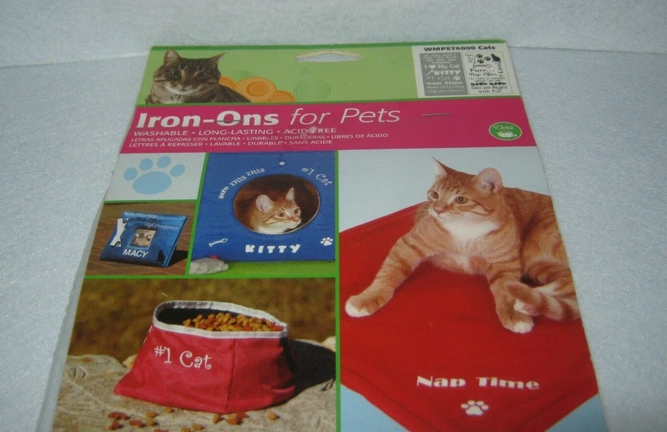 Prym - Iron On Transfers - For Pets - Cats - Super Cute - New Package - Image 2 of 4