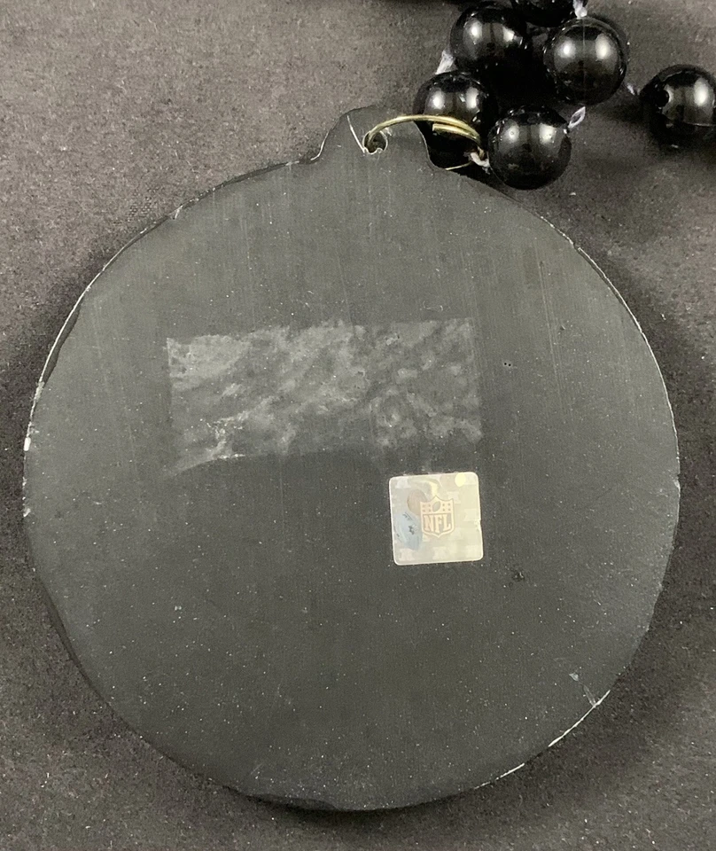 Collar con cuentas negro y dorado oficial de los Pittsburgh Steelers NFL Super Bowl XLV Foto 2 de 2