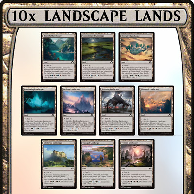 FULL SET Landscape Tri Lands 10x Nonfoil MTG Magic the Gathering Commander
