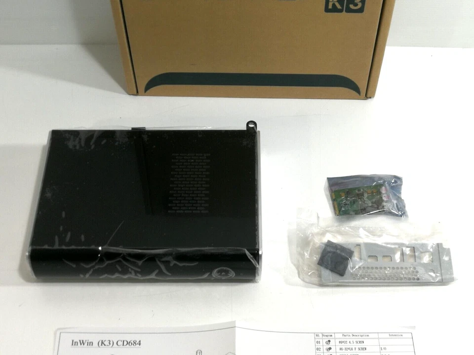 CASE PC NUC ULTRATOP K3 IN WIN COMPUTER COMPATTO SLIM CHASSIS INTEL HDMI USB SSD - Immagine 4 di 4