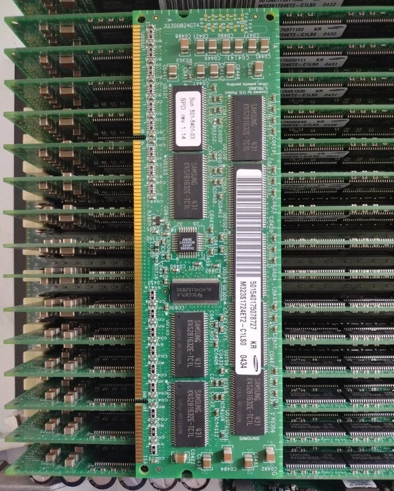 Sun Microsystems 256MB SIMMS Memory RAM 501-5401-03 / M323S1724ET2-C1LS0 - Image 3 of 4