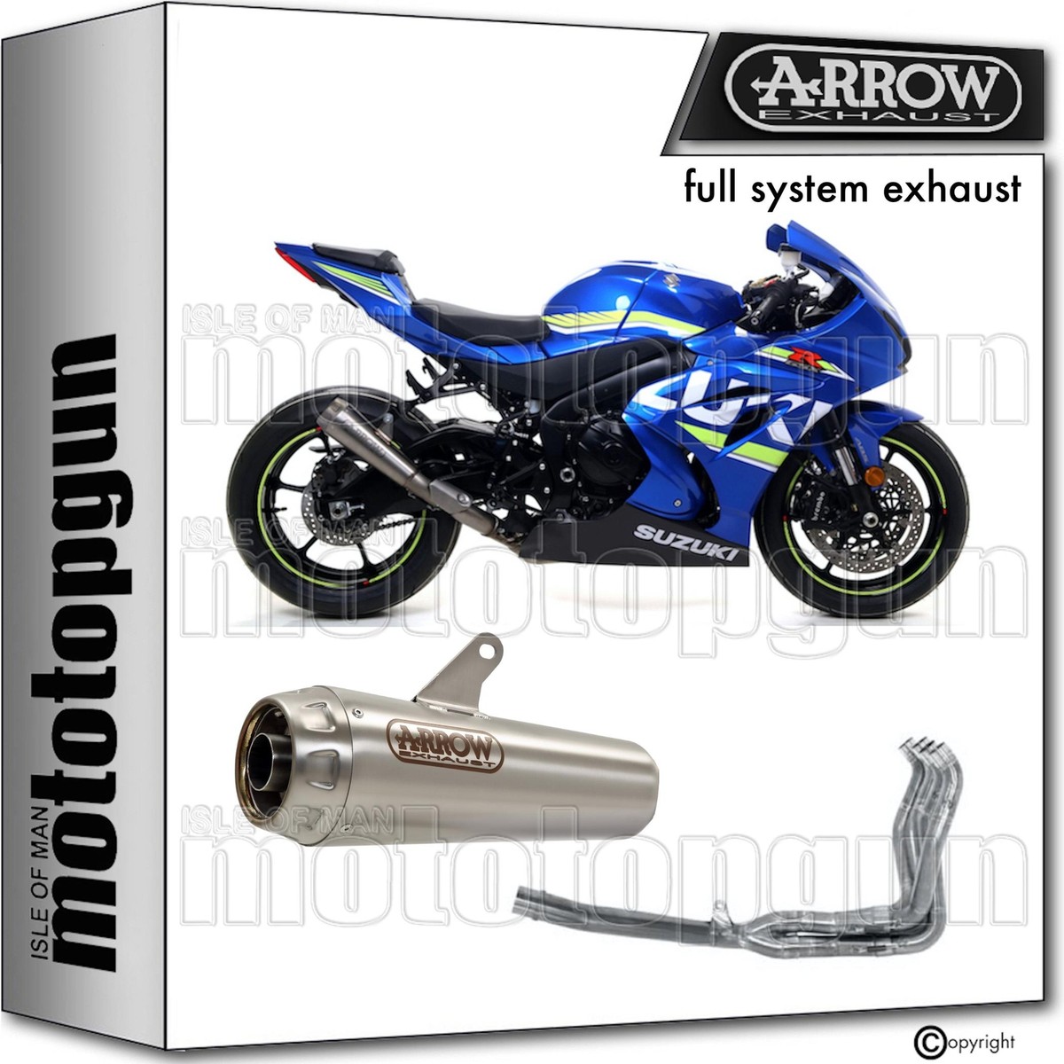 Arrow GSX-R1000 2017-2022 フルチタンスリップオン Arrow GSX-R1000 2017-2022 フルチタンスリップオン PRO RACING チタン