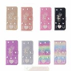 Brokat Diamond Love U Girl Etui na telefon z klapką do iPhone 11 12 13 14 15 Pro Max XR