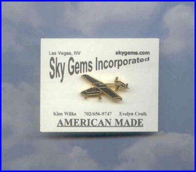 Stealth Streaker Pin Ultra-Light Aviatrix 99's Aviator Made in the USA