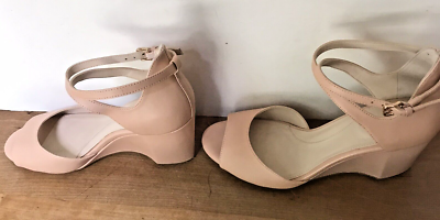 Cole Haan Grand OS Sadie Women's Light Pink Ankle Strap Wedge