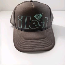 Illest x Diamond Supply Co. Black Trucker Hat SKATE Mesh truckers hat