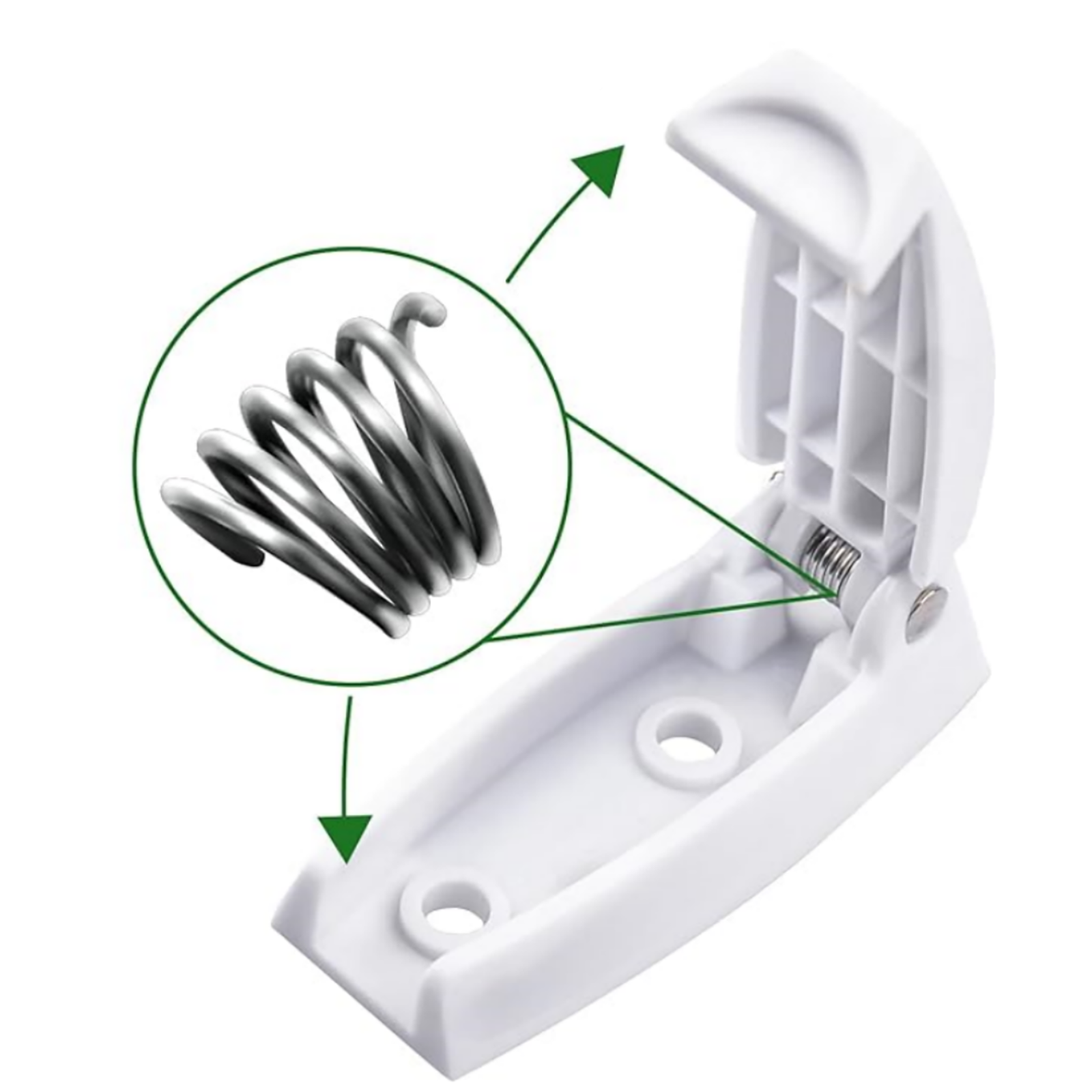 12 PCS RV Camper Trailer Baggage Door Clip COMPARTMENTCATCH Holders 888 White Di