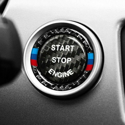 For BMW Vehicle Engine Switch Ignition Start Stop Button Trim Cover Cap Trim NEW - Picture 2 of 7