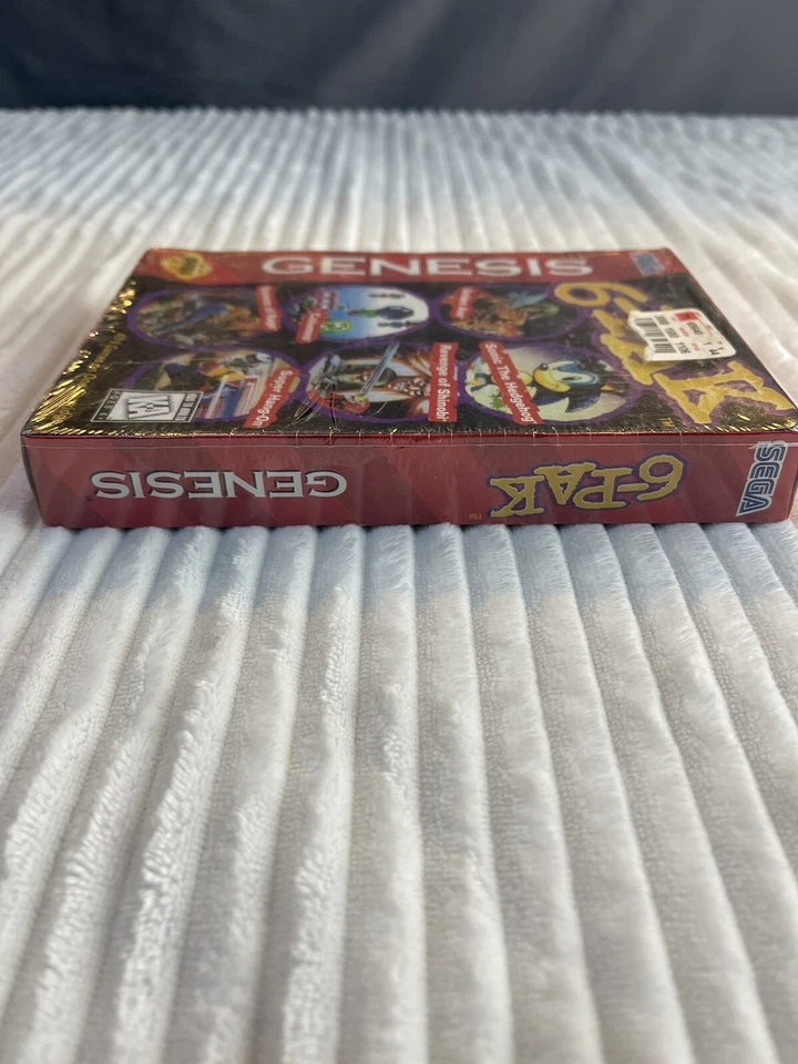 Sega Genesis 6-Pak SEALED Streets of Rage SONIC GOLDEN AXE SHINOBI COLUMNS CIB - Image 4 of 4
