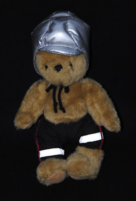 Peluche doudou ours pompier IMPEXIT sans sa veste 35 cm TTBE