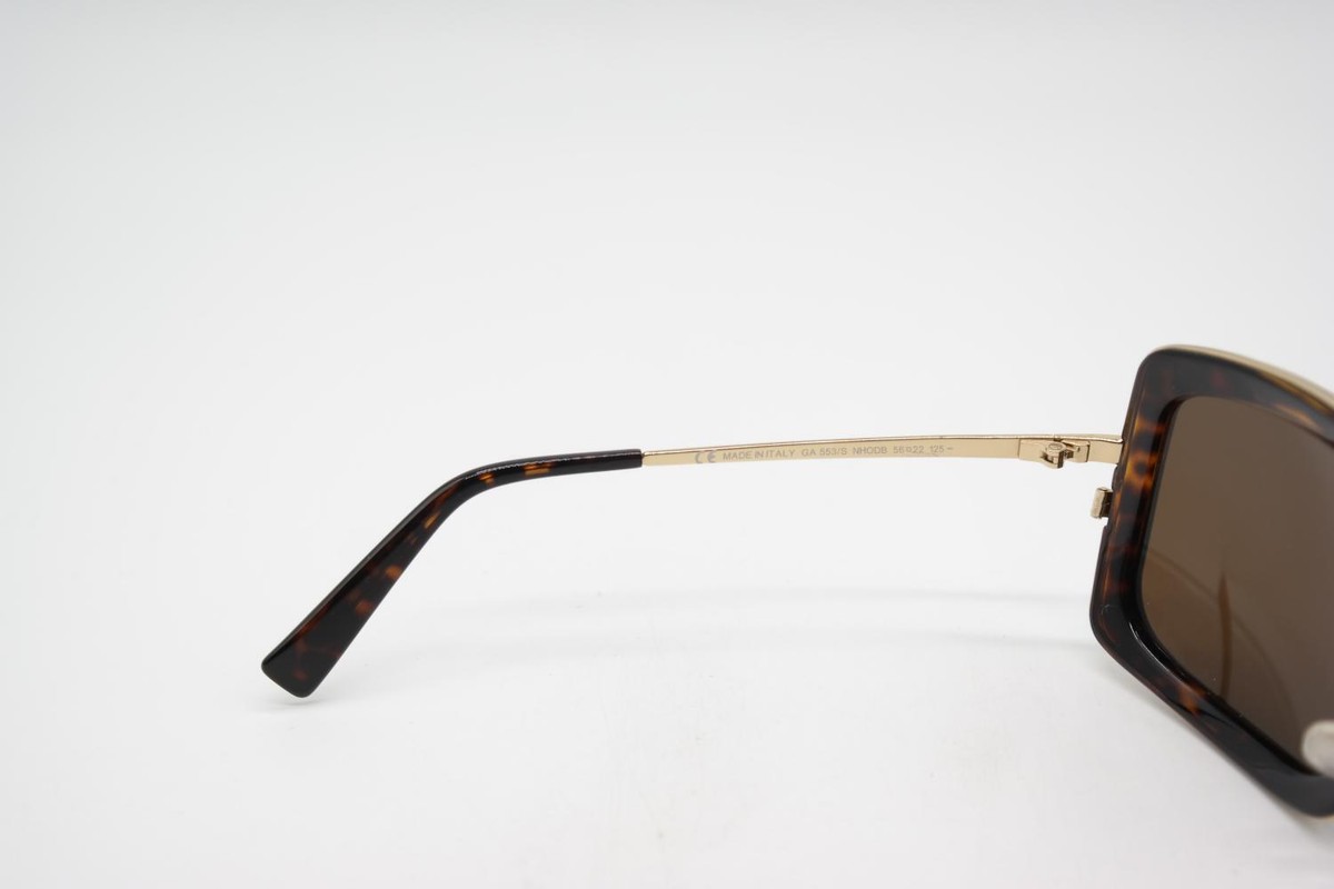 ハッピー Sonnenbrille Armani GA 553/S Gold Braun Eckig sunglasses Brille
