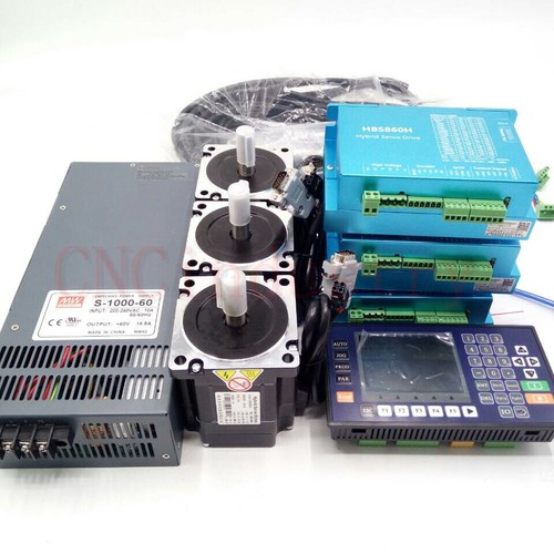3Axis Closed Loop 4.5NM Stepper Motor Nema34 Driver+ CNC Controller +Transformer - Picture 8 of 11