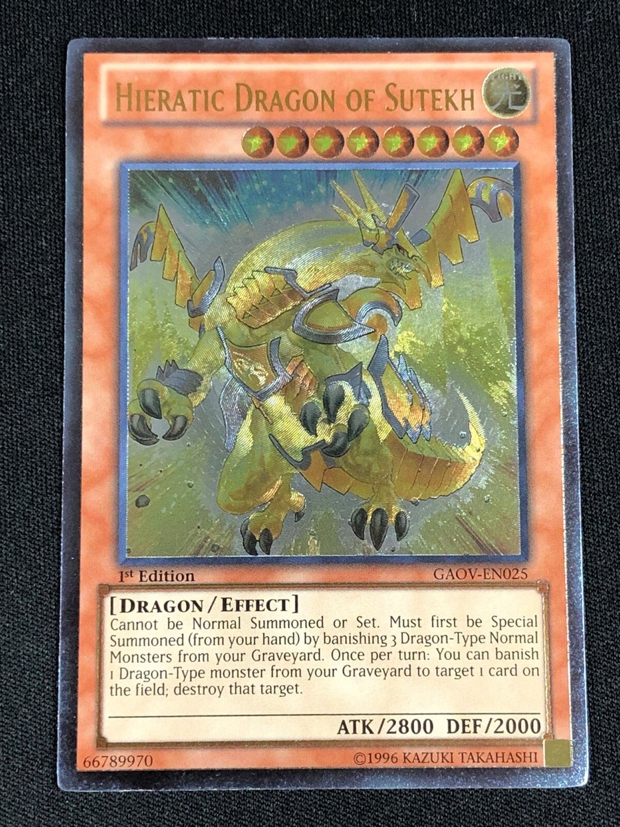 yugioh hieratic cards Amazon.com: Yu-Gi-Oh! - Hieratic Dragon of Sutekh (GAOV-EN025) - Galactic  Overlord - 1st Edition main image 1