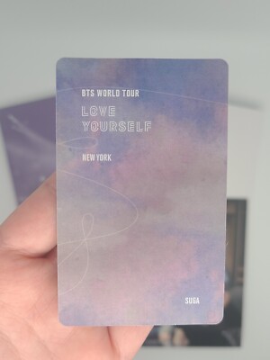 BTS Love Yourself New York DVD with Yoongi / Suga Photocard