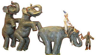 Circus Standing Elephant Act Trainer CIR2 UNBEMALT OO Scale Langley Models Kit