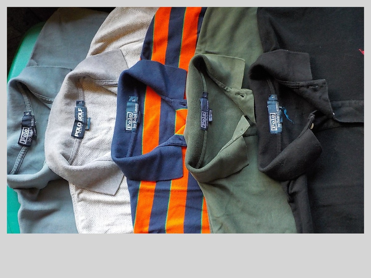 vintage polo Ralph laurenラルフローレン希少L size 5 Vintage Polo Ralph Lauren Polo Shirts Size L All Very Good