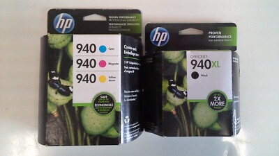 HP 940 (CN065FN140) Ink Cartridge - 3 Pack + Black
