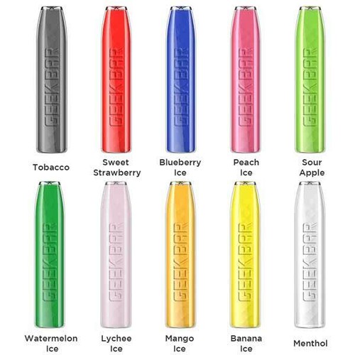 Geek bar Disposable ECig Pod Kit 0mg 0 NO NICOTINE 575 puff 500mAh eBay