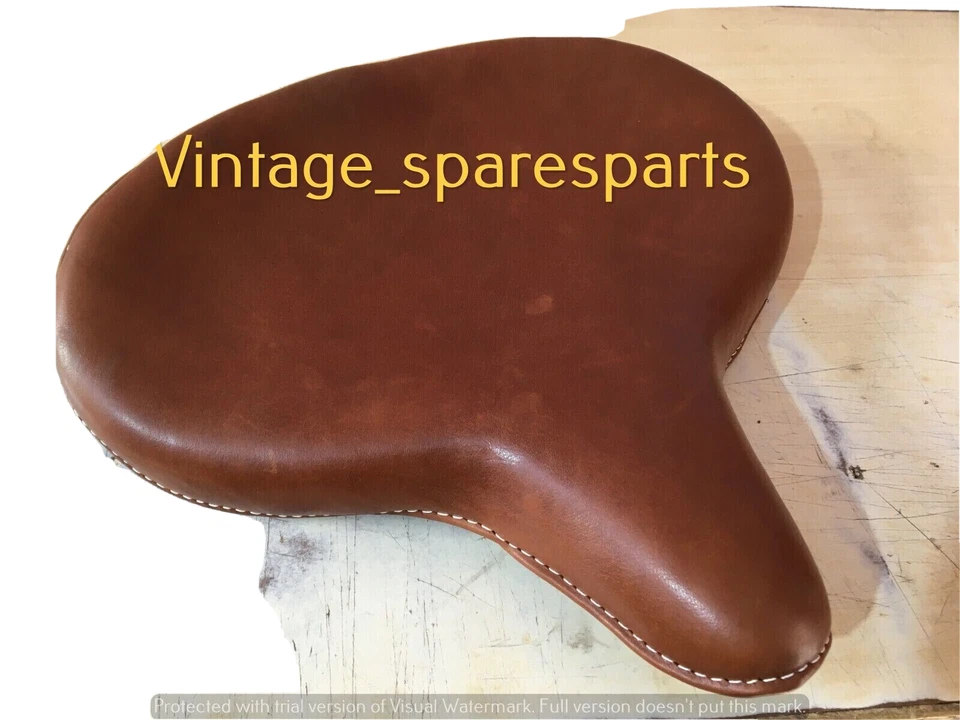 POUR HARLEY WLA WLC VL UL EL WL KNUCKLEHEAD SIÈGE SOLO TÊTE PLATE MARRON - Photo 2/4