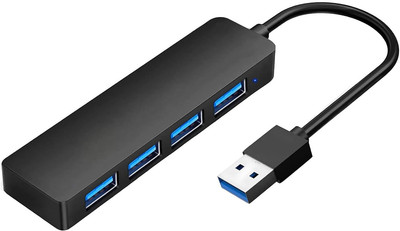 USB C Hub, 4-Port USB 3.0 Hub 5Gbps High Speed Data Transfer, USB Splitter USB E