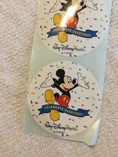 12 Original, Authentic WALT DISNEY WORLD Celebrate Everyday Stickers. Unused