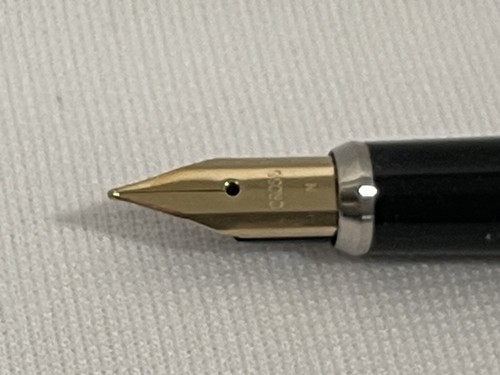 Cross Pen Goldfeder Füllfederhalter Medium schwarz Gehäuse Ersatz NOS Tinte Vintage